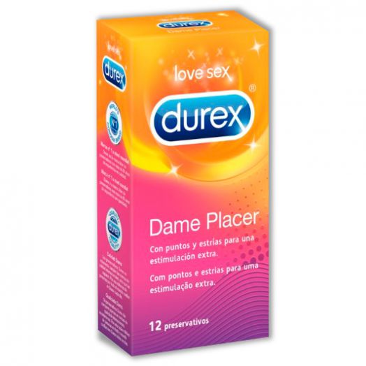 Preservativo Durex Dame Placer 12 Unidades - Antes Pleasuremax