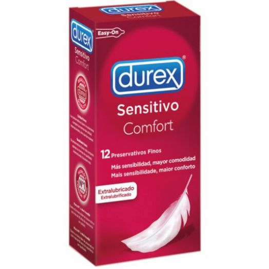 DUREX SENSITIVO CONFORT PRESERVATIVOS 12 U