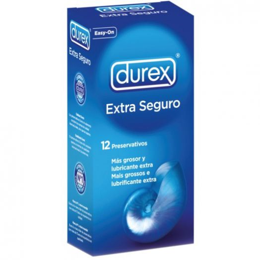 DUREX EXTRA SEGURO PRESERVATIVOS 12 U