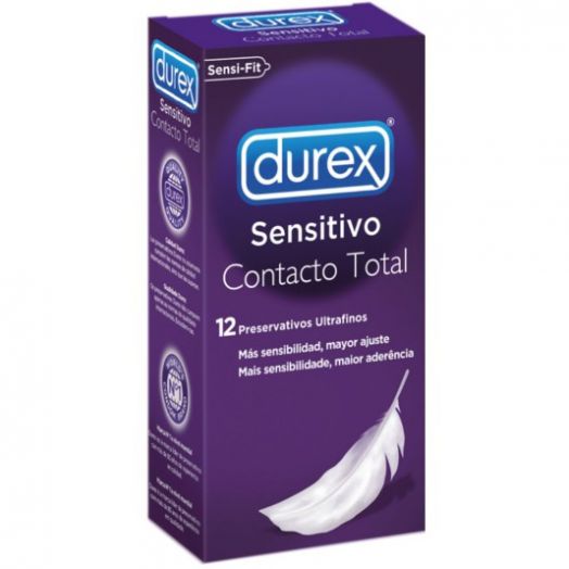 Durex Sensitivo Contacto Total Preservativos 12 Unidades