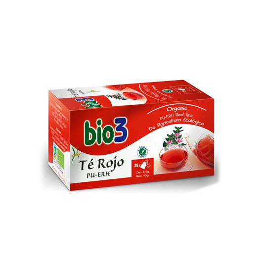 Bio3 Te Rojo Pu-Erh Ecologico 25 Filtros