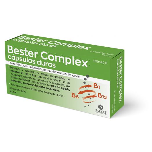 BESTER COMPLEX CÁPSULAS DURAS , 30 cápsulas