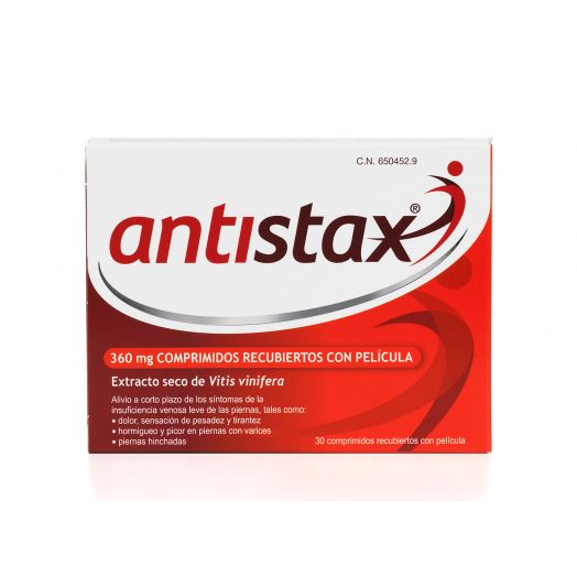 Antistax 360 Mg Comprimidos Recubiertos Con Película, 30 Comprimidos