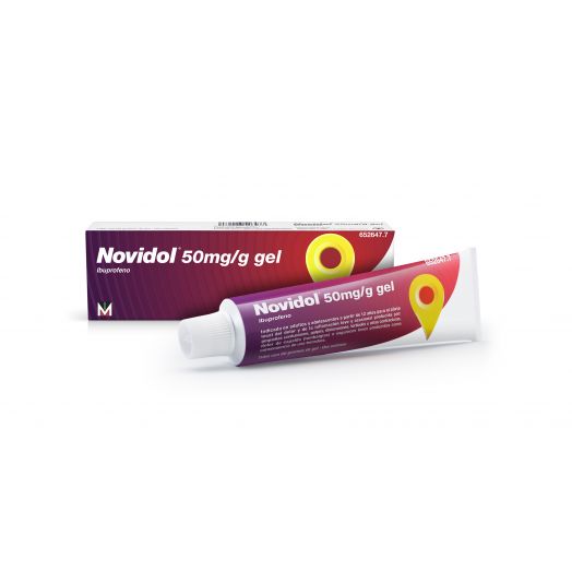 NOVIDOL 50 mg/g GEL , 1 tubo de 60 g