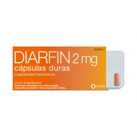 DIARFIN 2 mg CAPSULAS DURAS , 20 cápsulas