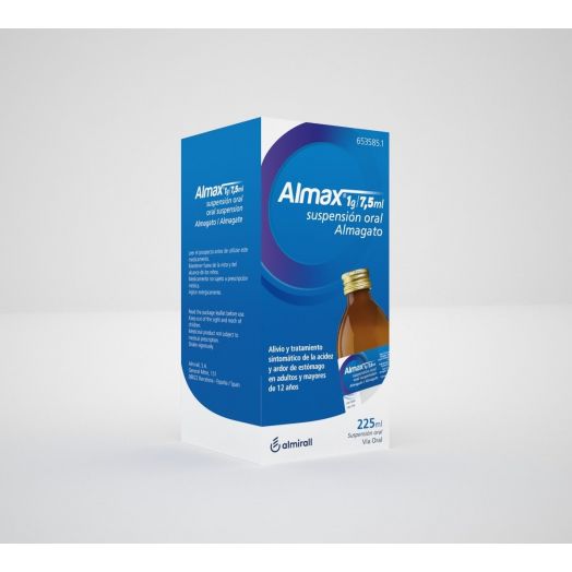 ALMAX 1g/7,5 ml SUSPENSION ORAL , 1 frasco de 225 ml
