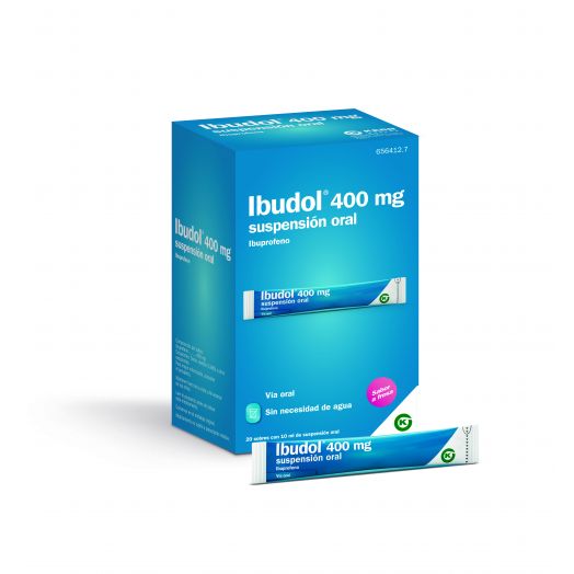 IBUDOL 400 MG SUSPENSION ORAL , 20 sobres