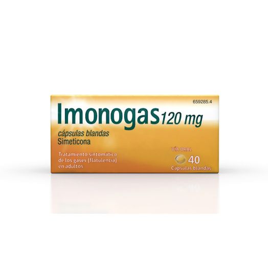 IMONOGAS 120 mg CAPSULAS BLANDAS , 40 cápsulas