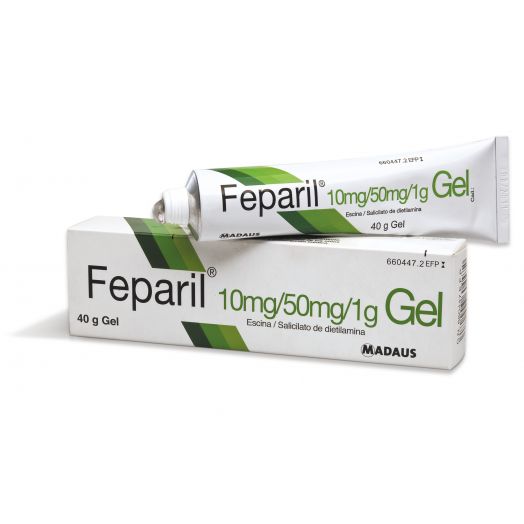 FEPARIL 10mg/g + 50mg/g GEL , 1 tubo de 40 g