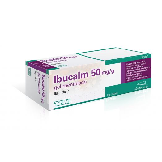 IBUCALM 50 mg/g GEL MENTOLADO , 1 tubo de 60 g