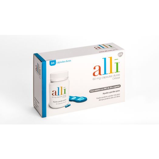 ALLI 60 mg CAPSULAS DURAS, 84 cápsulas