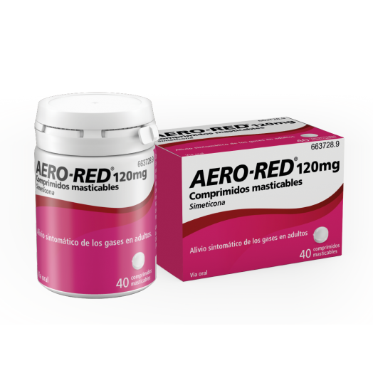 AERO-RED 120 mg COMPRIMIDOS MASTICABLES, 40 comprimidos