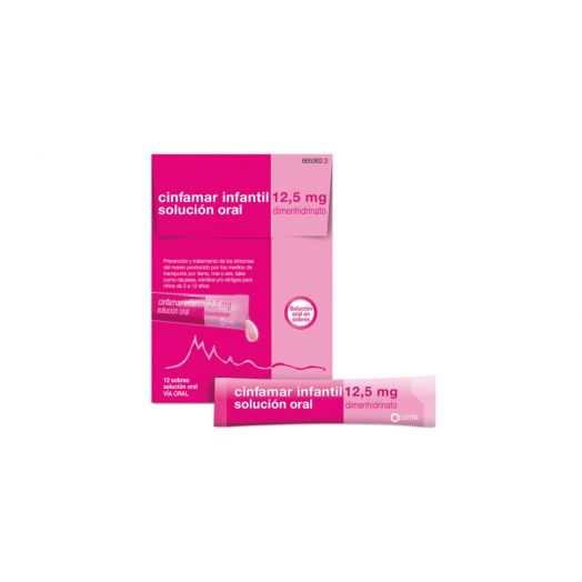 CINFAMAR INFANTIL 12,5 mg SOLUCION ORAL , 12 envases unidosis de 5 ml