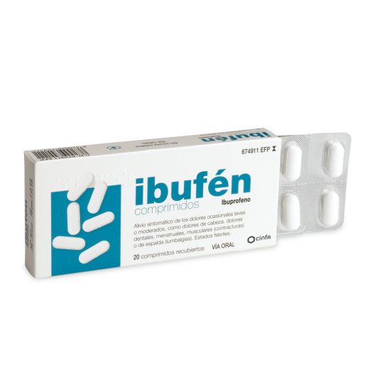 IBUFEN 400 mg COMPRIMIDOS RECUBIERTOS CON PELICULA 20 comprimidos