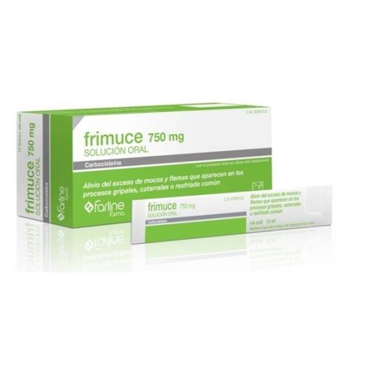 FRIMUCE 750 mg SOLUCION ORAL, 12 sobres