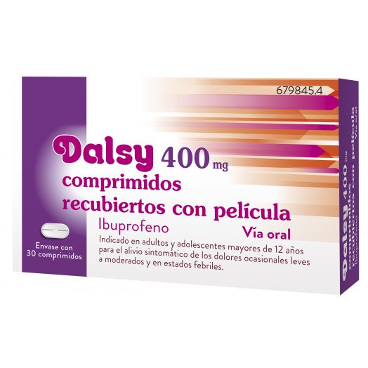 DALSY 400 mg COMPRIMIDOS RECUBIERTOS CON PELICULA, 30 comprimidos