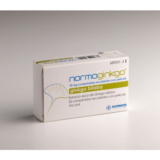 Normoginkgo 70 Mg Comprimidos Recubiertos Con Pelicula, 30 Comprimidos