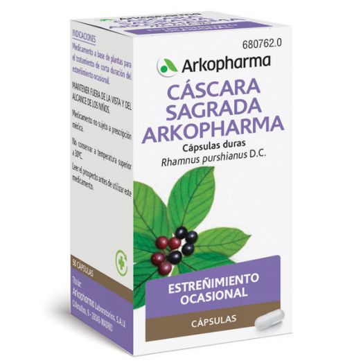 CÁSCARA SAGRADA ARKOPHARMA CÁPSULAS DURAS , 50 cápsulas