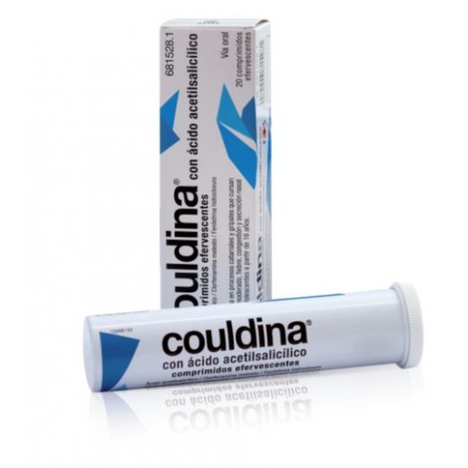 COULDINA CON ACIDO ACETILSALICILICO COMPRIMIDOS EFERVESCENTES , 20 comprimidos