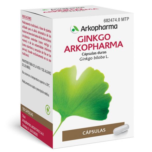 GINKGO ARKOPHARMA cápsulas duras , 100 cápsulas
