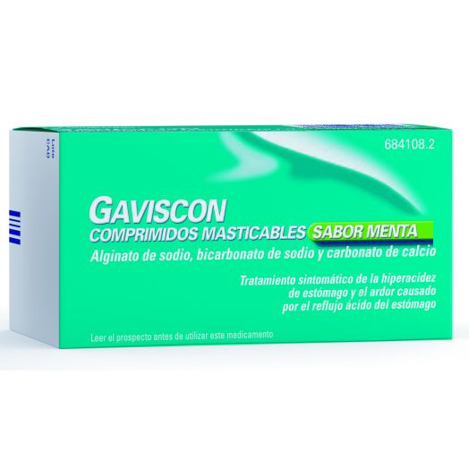 GAVISCON COMPRIMIDOS MASTICABLES SABOR MENTA , 48 comprimidos (BLISTER)