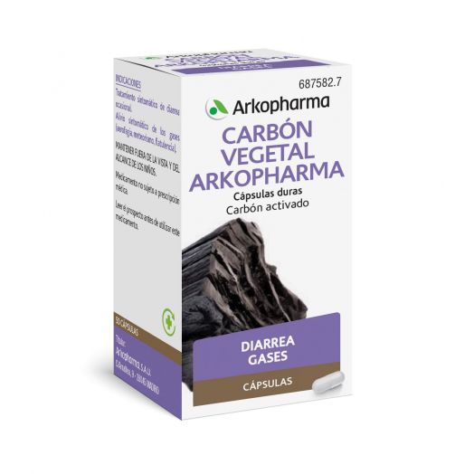 Carbón Vegetal Arkopharma Cápsulas Duras , 50 Cápsulas