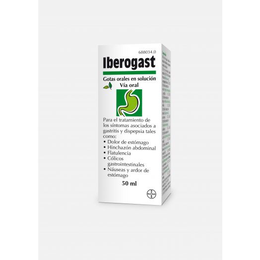 IBEROGAST GOTAS ORALES EN SOLUCION, 1 frasco de 50 ml
