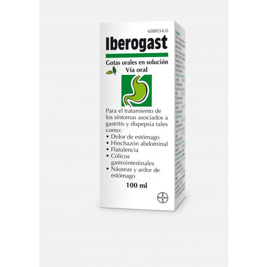 IBEROGAST GOTAS ORALES EN SOLUCION, 1 frasco de 100 ml