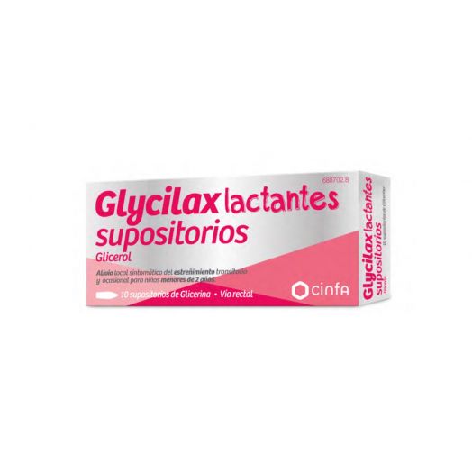 GLYCILAX LACTANTES SUPOSITORIOS , 10 supositorios
