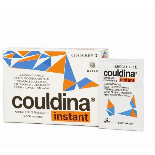 COULDINA INSTANT CON ACIDO ACETILSALICILICO GRANULADO EFERVESCENTE , 10 sobres