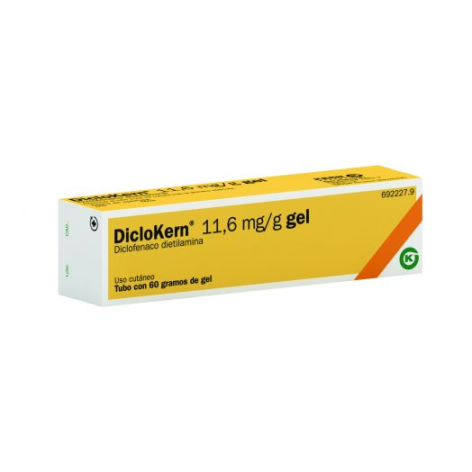 DICLOKERN 11,6 mg/g GEL , 1 tubo de 60 g