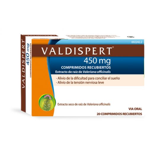 VALDISPERT 450 MG COMPRIMIDOS RECUBIERTOS, 20 comprimidos