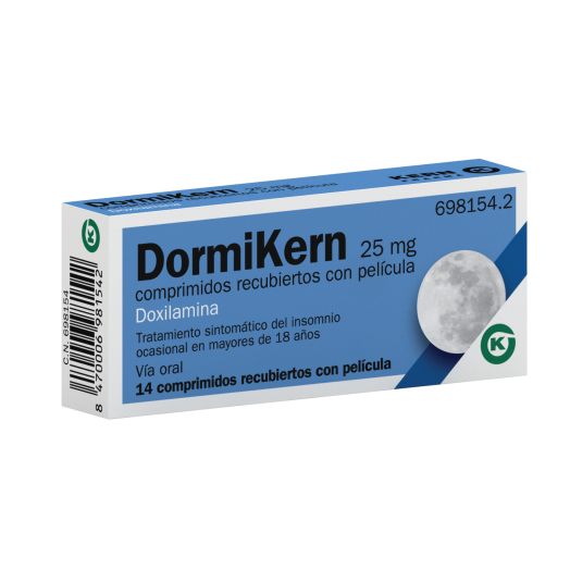 DORMIKERN 25 MG COMPRIMIDOS RECUBIERTOS CON PELICULA , 14 comprimidos