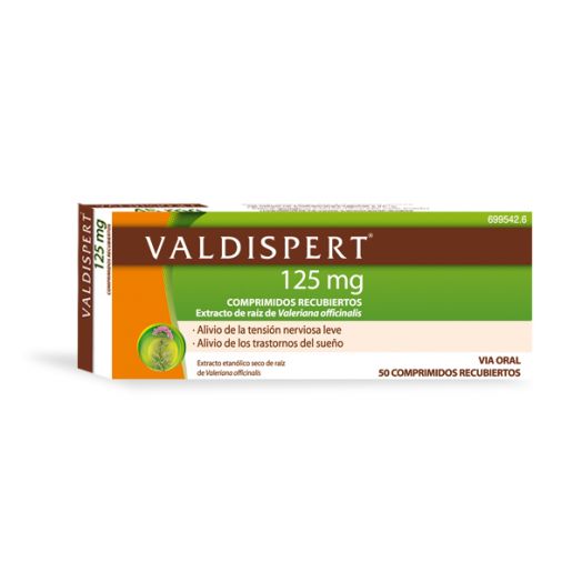 VALDISPERT 125 mg COMPRIMIDOS RECUBIERTOS , 50 comprimidos