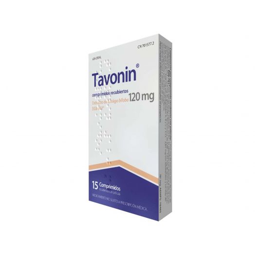 TAVONIN 120 MG COMPRIMIDOS RECUBIERTOS CON PELICULA , 15 comprimidos