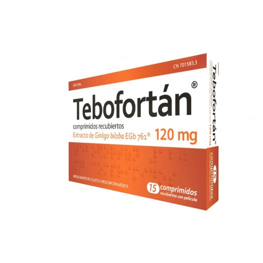 TEBOFORTAN 120 MG COMPRIMIDOS RECUBIERTOS CON PELICULA , 15 comprimidos