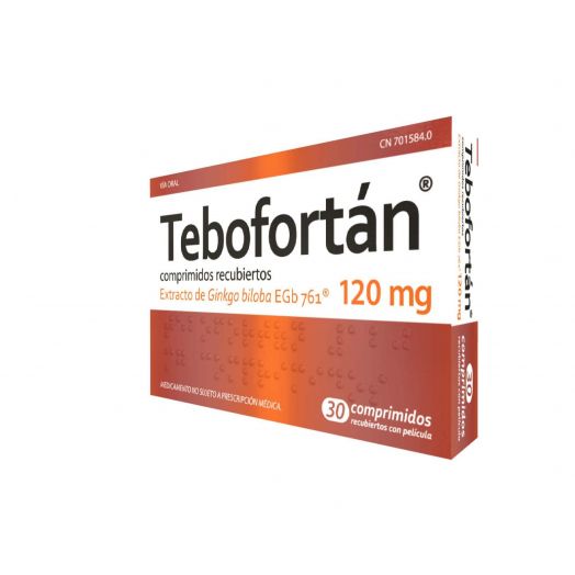 TEBOFORTAN 120 MG COMPRIMIDOS RECUBIERTOS CON PELICULA , 30 comprimidos