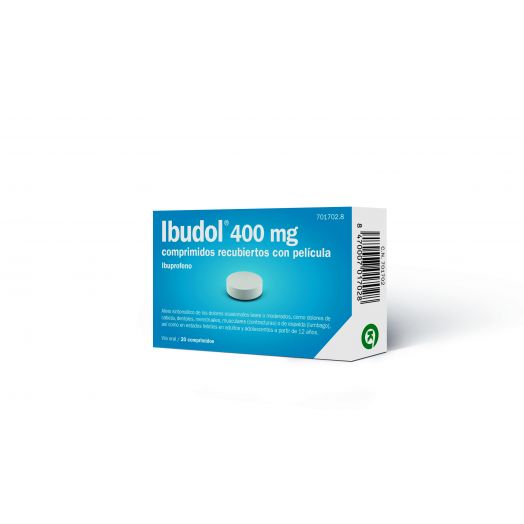 IBUDOL 400 MG COMPRIMIDOS RECUBIERTOS CON PELICULA EFG , 20 comprimidos