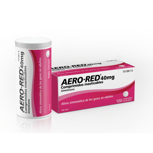 AERO RED 40 mg COMPRIMIDOS MASTICABLES , 100 comprimidos