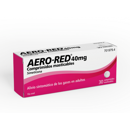 AERO RED 40 mg COMPRIMIDOS MASTICABLES , 30 comprimidos