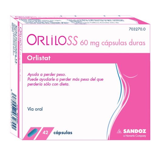 ORLILOSS 60 MG CAPSULAS DURAS, 42 cápsulas (PVC-PVDC/AL)