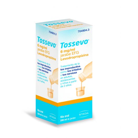 TOSSEVO 6 MG/ML JARABE EFG , 1 frasco de 200 ml