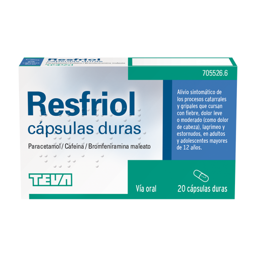 RESFRIOL CAPSULAS DURAS , 20 cápsulas