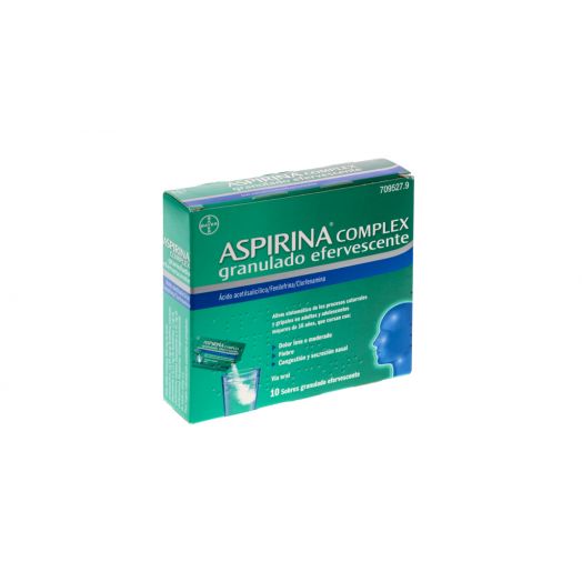ASPIRINA COMPLEX GRANULADO EFERVESCENTE, 10 sobres
