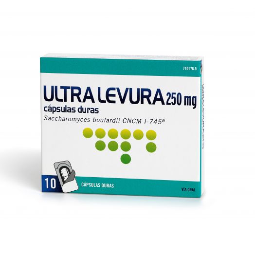 ULTRA-LEVURA 250 MG CAPSULAS DURAS , 10 cápsulas