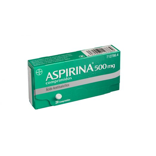 ASPIRINA 500 mg COMPRIMIDOS , 20 comprimidos