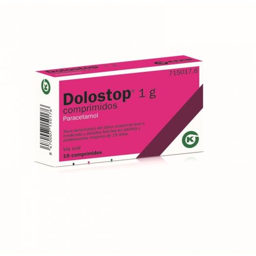 DOLOSTOP 1 G COMPRIMIDOS, 10 comprimidos