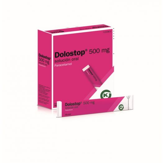 DOLOSTOP 500 MG SOLUCION ORAL, 10 sobres