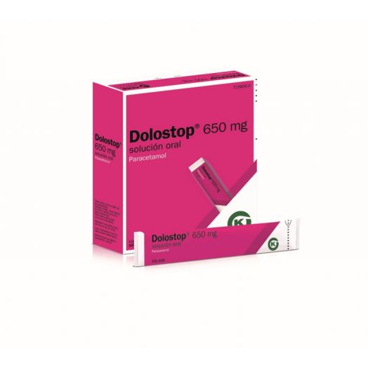 DOLOSTOP 650 MG SOLUCION ORAL, 10 sobres