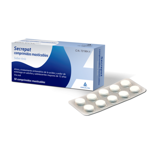 SECREPAT COMPRIMIDOS MASTICABLES SABOR ANIS 50 comprimidos